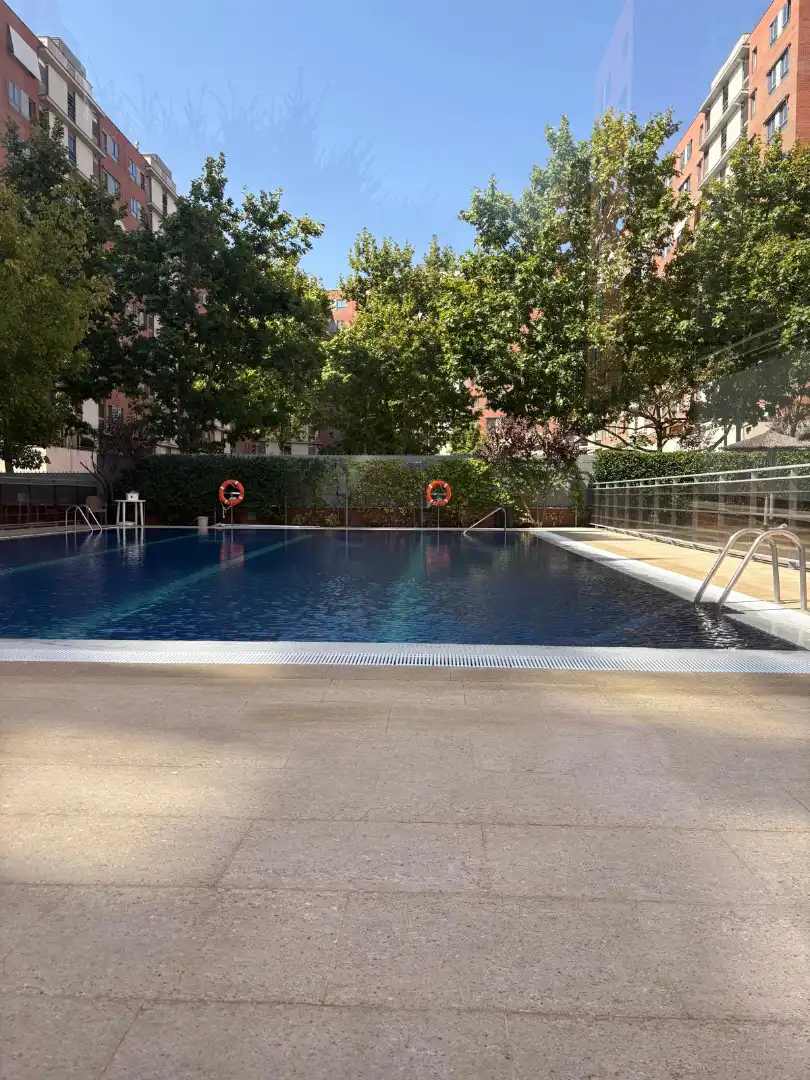 Swimming pool of Flat for rent in Madrid  with Air Conditioner, Heating and Storage room