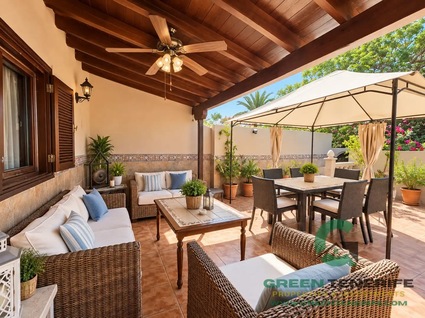 Terrassa de Casa o xalet en venda en San Miguel de Abona amb Aire condicionat, Terrassa i Piscina