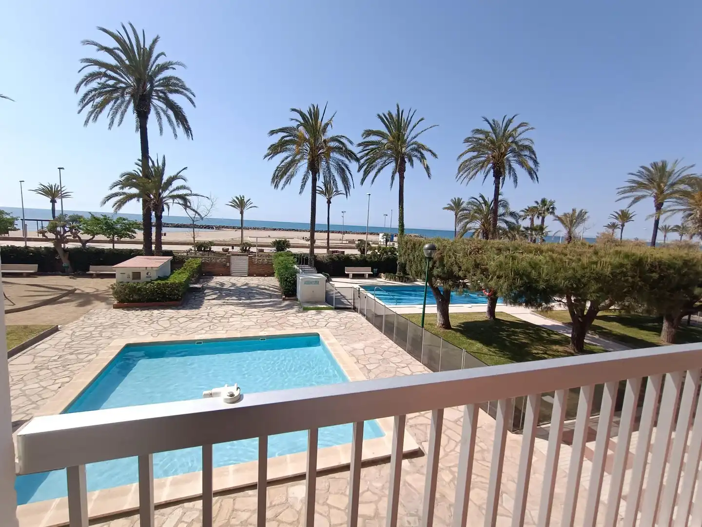 Swimming pool of Flat for sale in Cunit  with Air Conditioner, Heating and Private garden