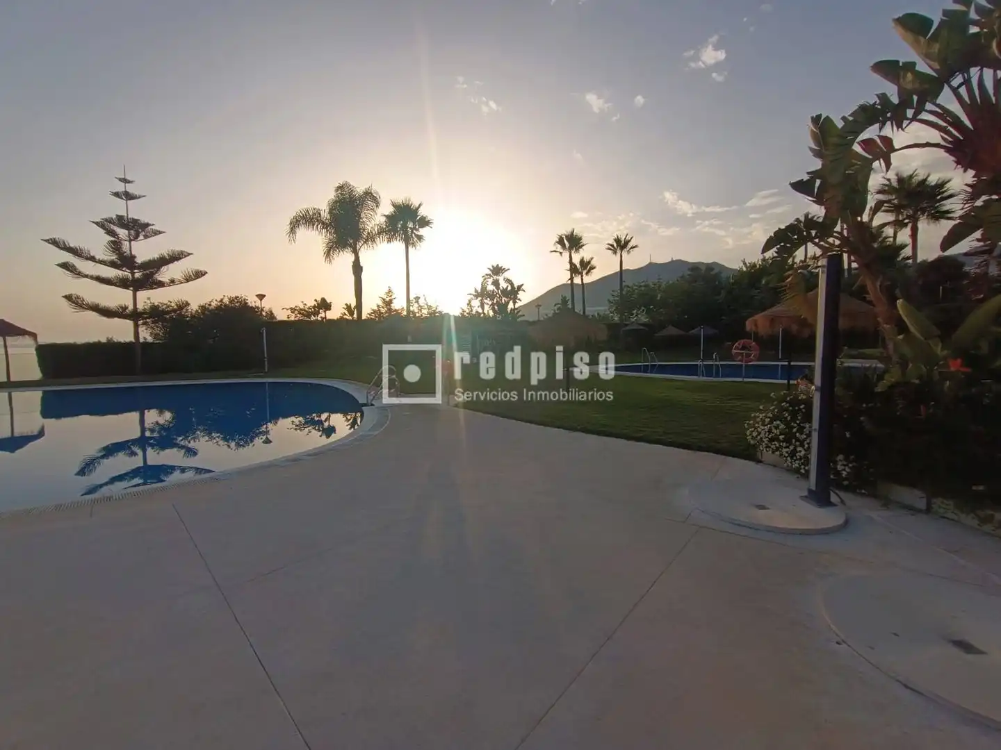Garden of Flat for rent in Benalmádena  with Air Conditioner, Private garden and Terrace