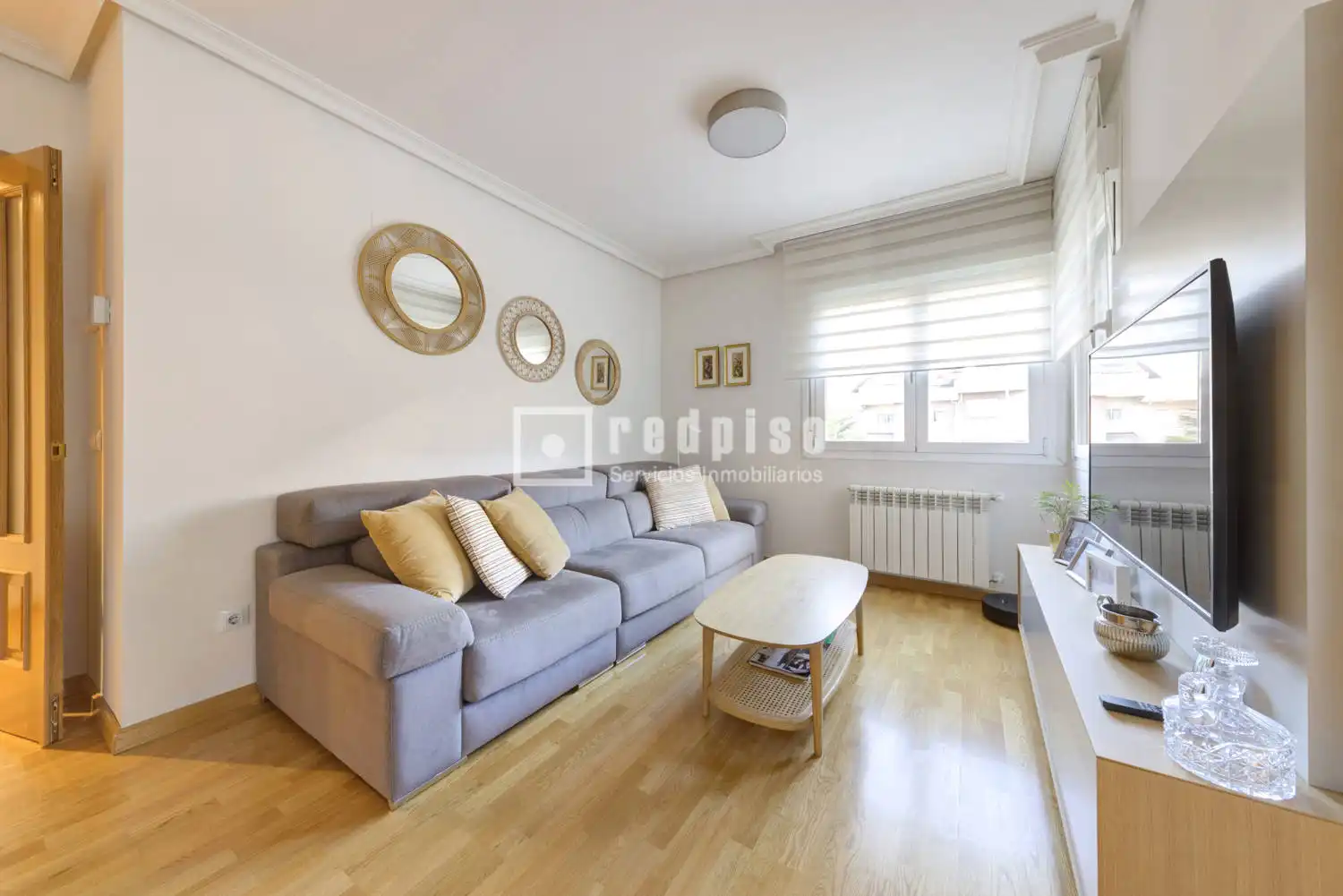Wohnzimmer von Wohnung zum Verkauf in Boadilla del Monte mit Klimaanlage, Heizung und Privatgarten