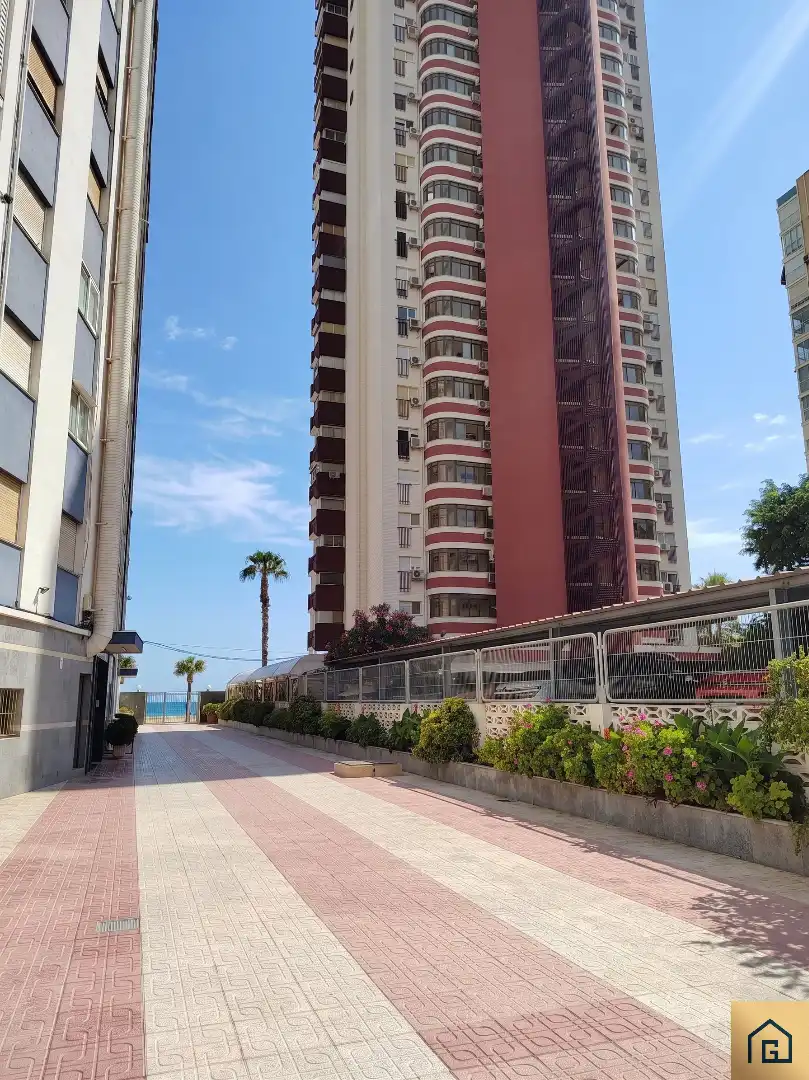 Vista exterior de Piso en venta en Benidorm con Terraza, Amueblado y Alarma