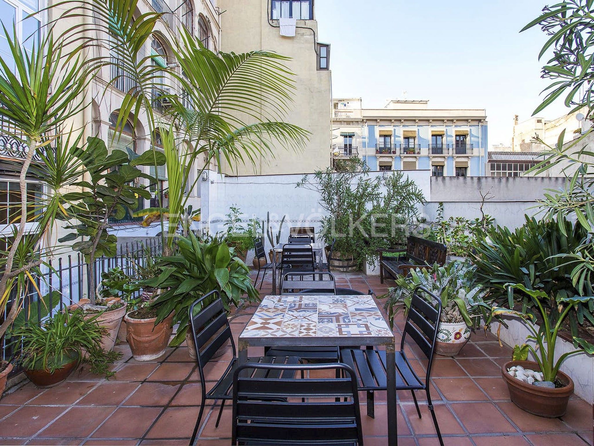 Terrassa de Apartament en venda en  Barcelona Capital amb Aire condicionat, Calefacció i Jardí privat