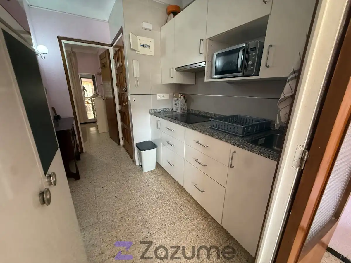 Kitchen of Flat for rent in Santa Pola  with Terrace, Furnished and Oven