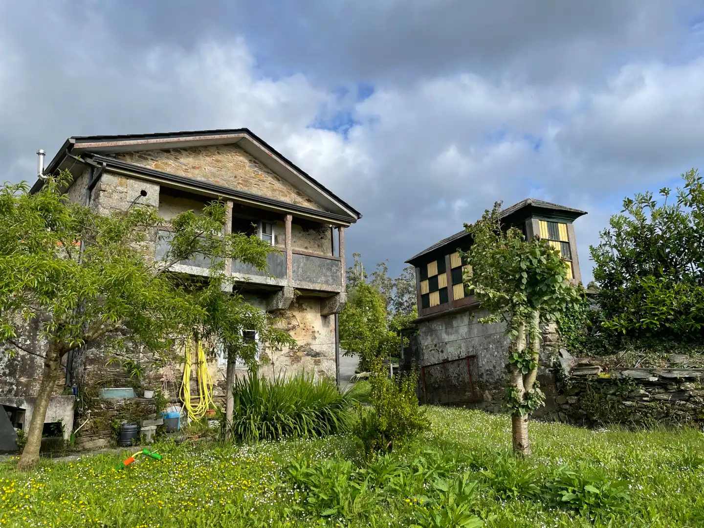 Exterior view of Houses for sale in As Somozas   with Private garden, Furnished and Oven