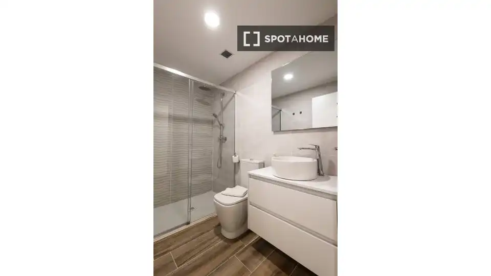 Baño de Piso de alquiler en Valencia con Aire acondicionado, Calefacción y Amueblado