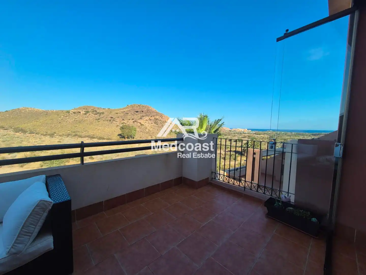 Terrasse von Wohnung zum Verkauf in Pulpí mit Klimaanlage, Terrasse und Schwimmbad