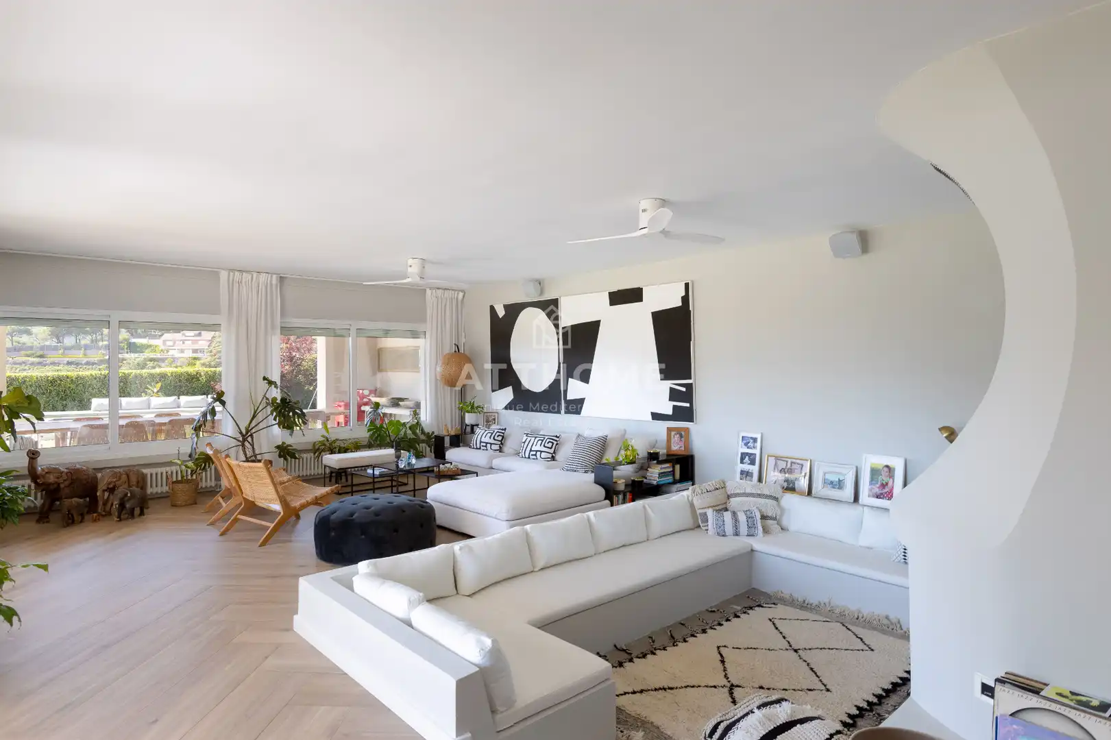 Living room of Houses for rent in Cabrils  with Air Conditioner, Heating and Private garden