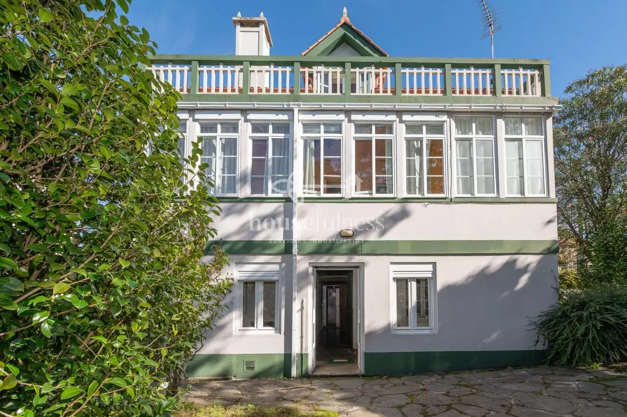 Vista exterior de Casa o xalet en venda en San Sadurniño amb Calefacció, Jardí privat i Terrassa