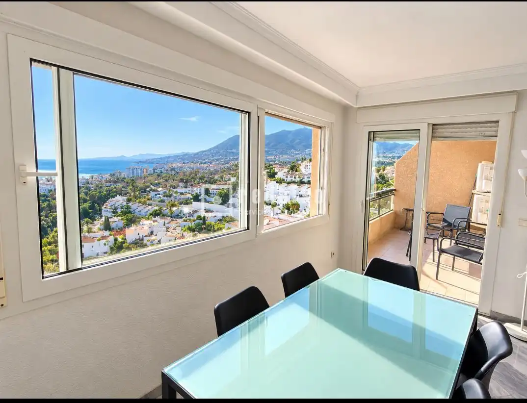 Dining room of Flat for rent in Benalmádena  with Air Conditioner, Private garden and Terrace