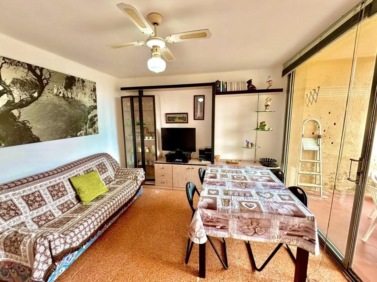 Sala de estar de Piso en venta en Santa Cristina d'Aro con Terraza