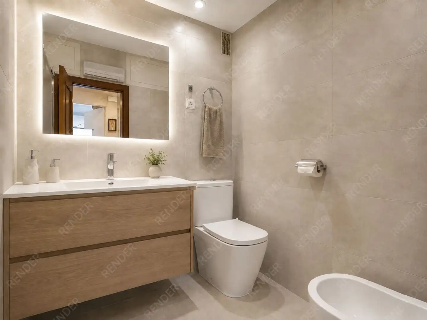 Bany de Apartament en venda en Madrid amb Aire condicionat