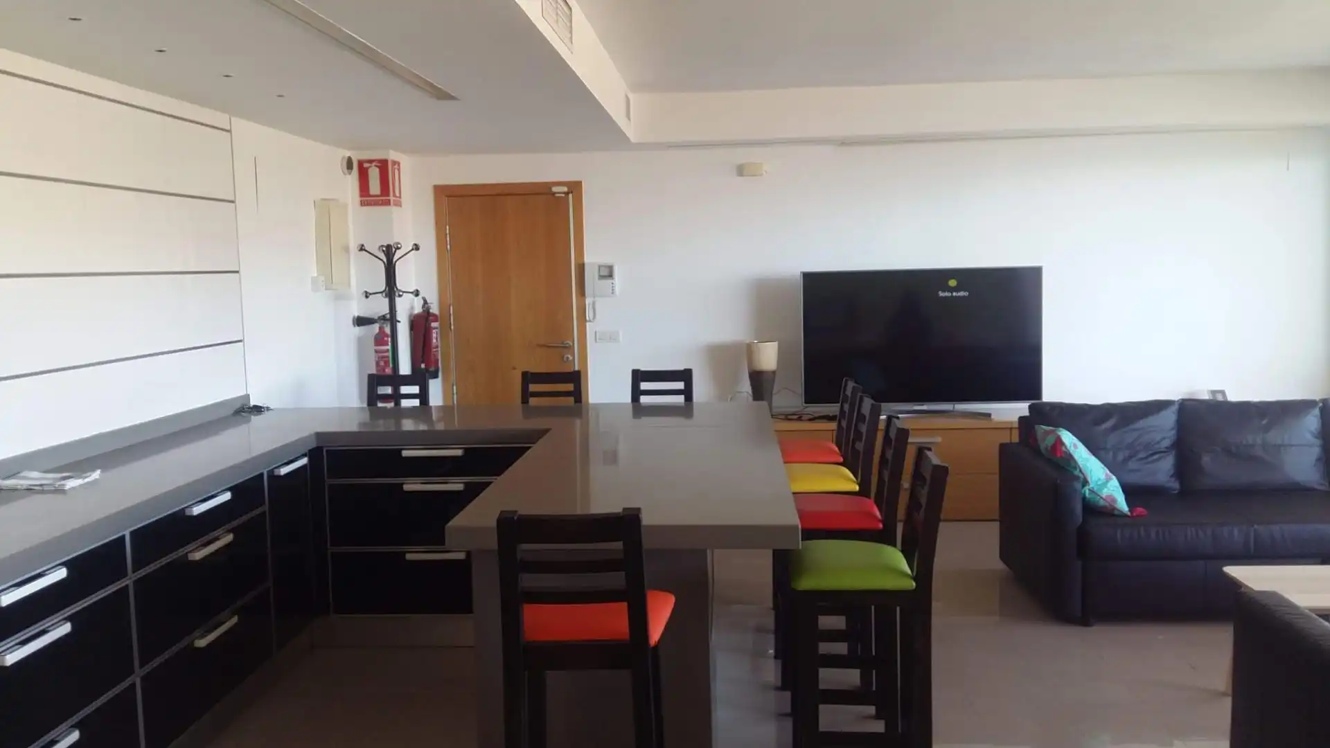 Esszimmer von Wohnung zur Miete in Cullera mit Klimaanlage, Terrasse und Möbliert