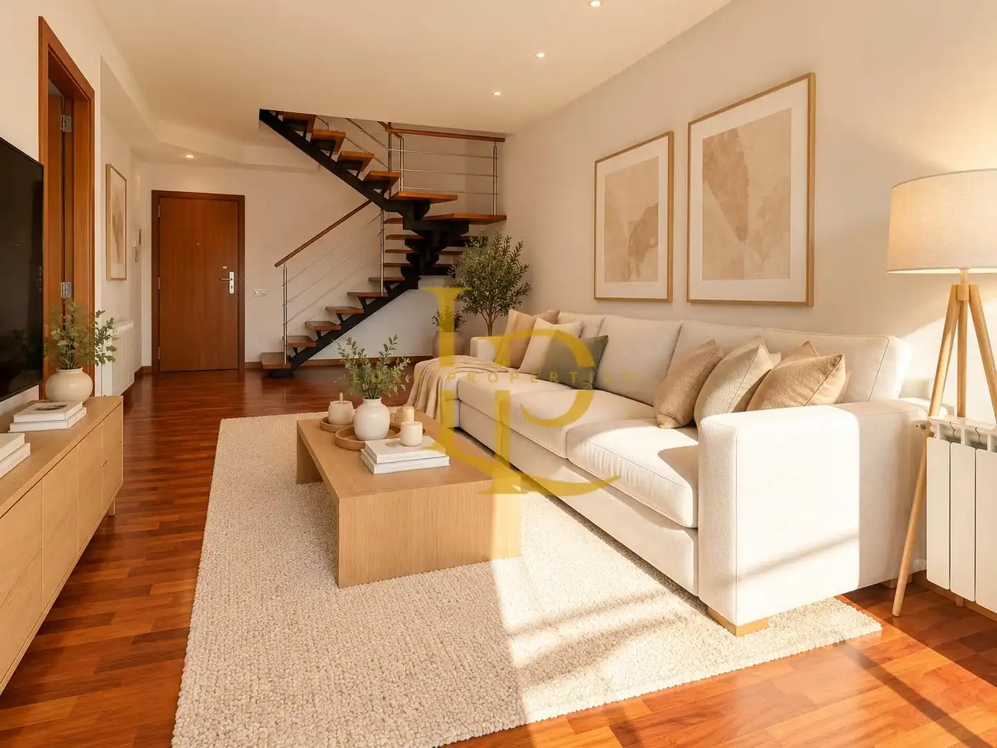 Sala d'estar de Dúplex en venda en Terrassa amb Calefacció, Parquet i Terrassa