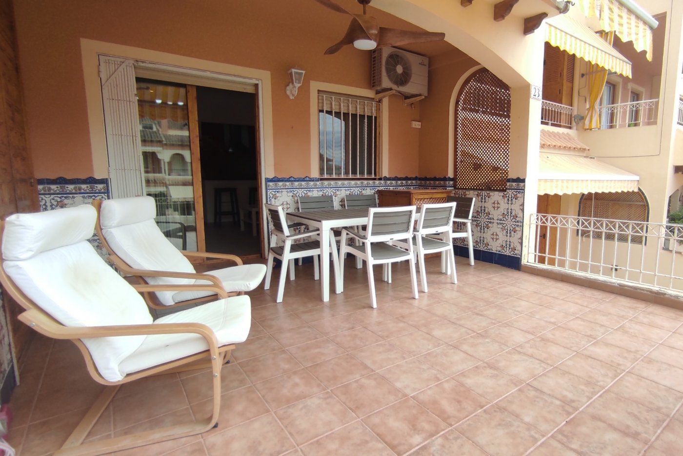 Terrace of Apartment to rent in Santa Pola  with Private garden, Terrace and Community pool