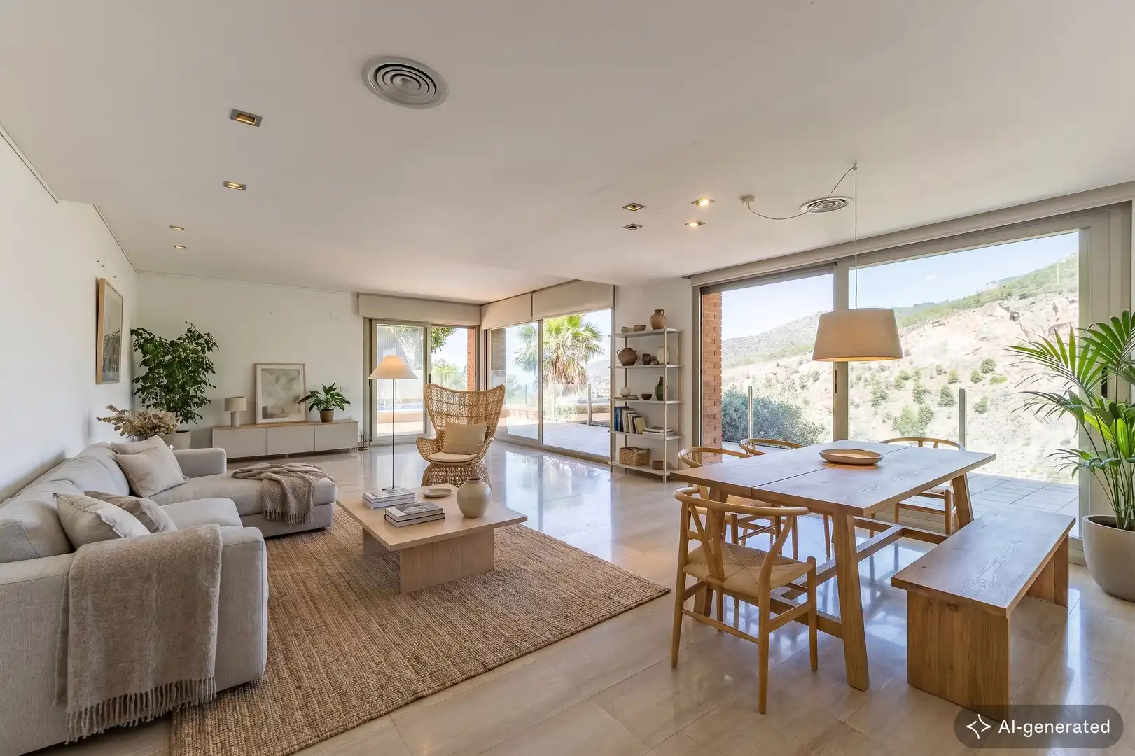 Sala d'estar de Casa o xalet en venda en Sitges amb Aire condicionat, Calefacció i Terrassa