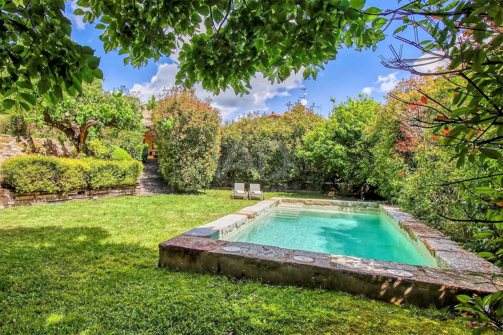 Jardí de Finca rústica en venda en Vilademuls amb Calefacció, Terrassa i Piscina