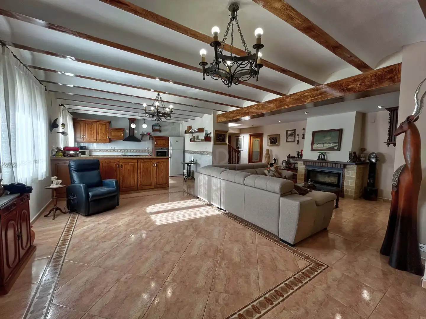 Living room of Houses for sale in Villena  with Air Conditioner, Terrace and Swimming Pool