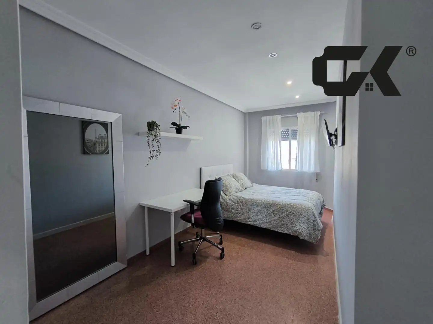 Bedroom of Flat for share in San Javier  with Air Conditioner
