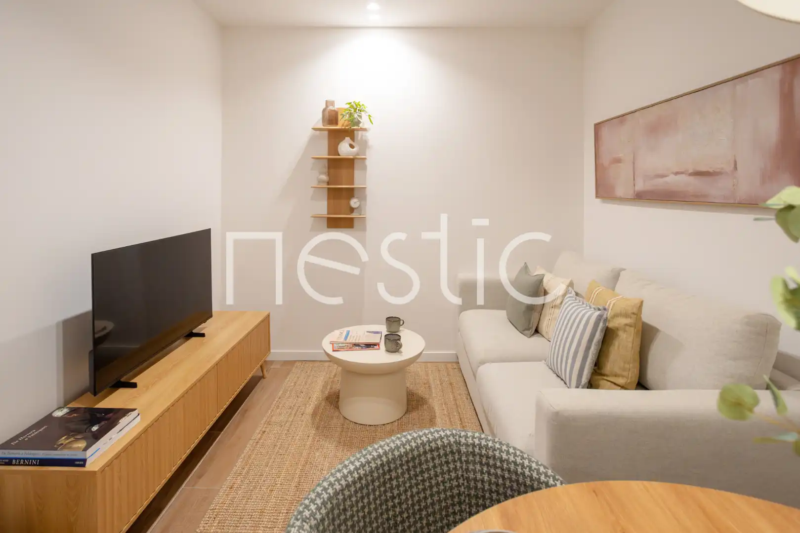 Sala d'estar de Apartament de lloguer en Madrid amb Aire condicionat, Calefacció i Moblat