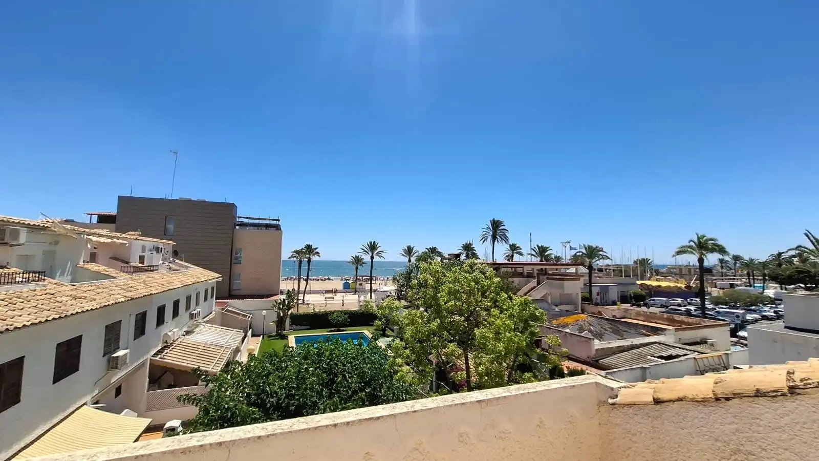 Vista exterior de Casa o xalet de lloguer en La Pobla de Farnals amb Aire condicionat, Terrassa i Moblat