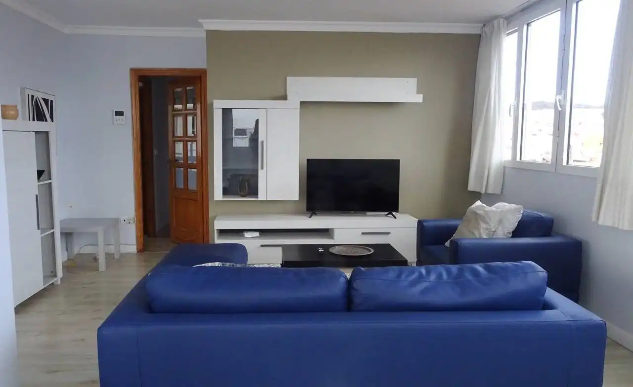 Sala d'estar de Àtic de lloguer en Las Palmas de Gran Canaria