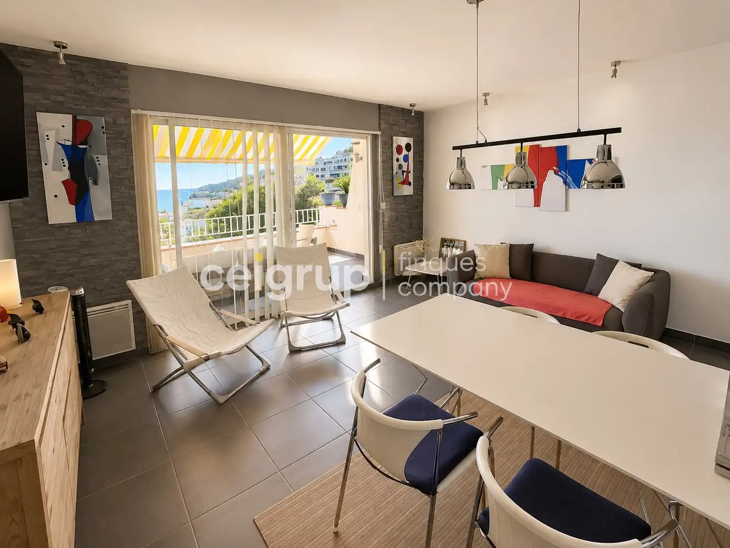 Living room of Flat for sale in Llançà  with Heating, Terrace and Storage room