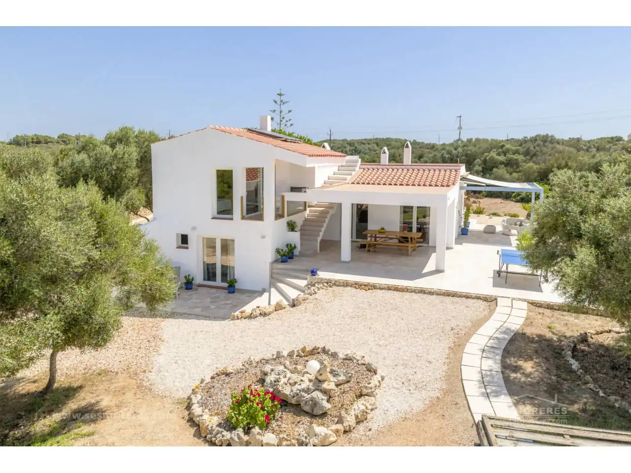 Vista exterior de Finca rústica en venda en Ciutadella de Menorca amb Calefacció, Jardí privat i Terrassa
