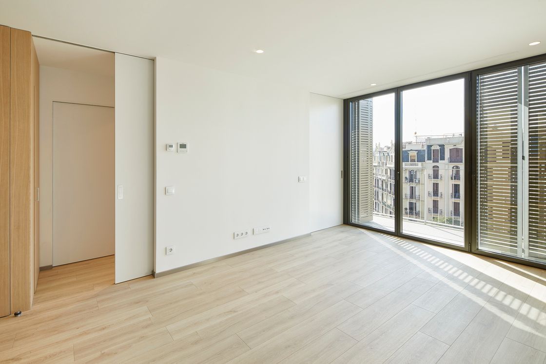 Bedroom of Flat to rent in  Barcelona Capital  with Air Conditioner, Heating and Parquet flooring