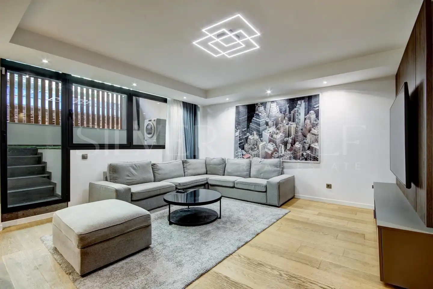 Wohnzimmer von Erdgeschoss zum Verkauf in Castelldefels mit Klimaanlage, Heizung und Terrasse