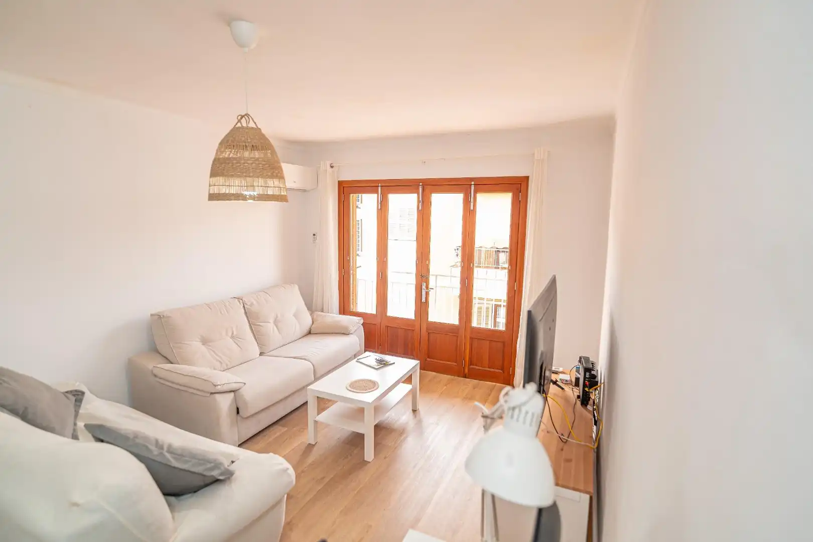 Sala d'estar de Apartament en venda en Manacor amb Aire condicionat, Moblat i Balcó
