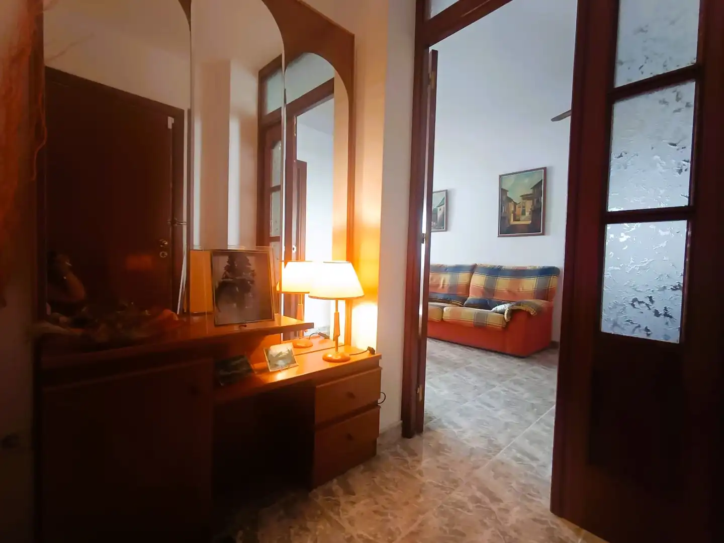 Living room of Flat for sale in Cunit  with Air Conditioner, Storage room and Furnished