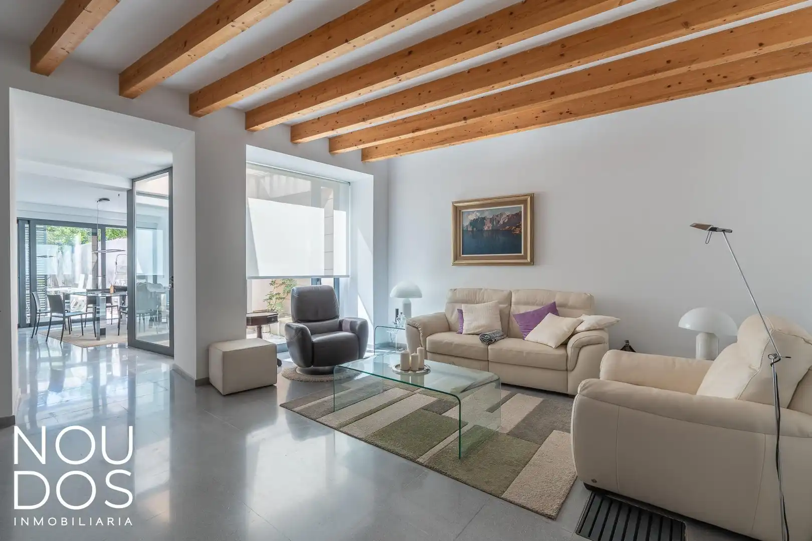Wohnzimmer von Country house zum Verkauf in Llucmajor mit Klimaanlage, Heizung und Privatgarten