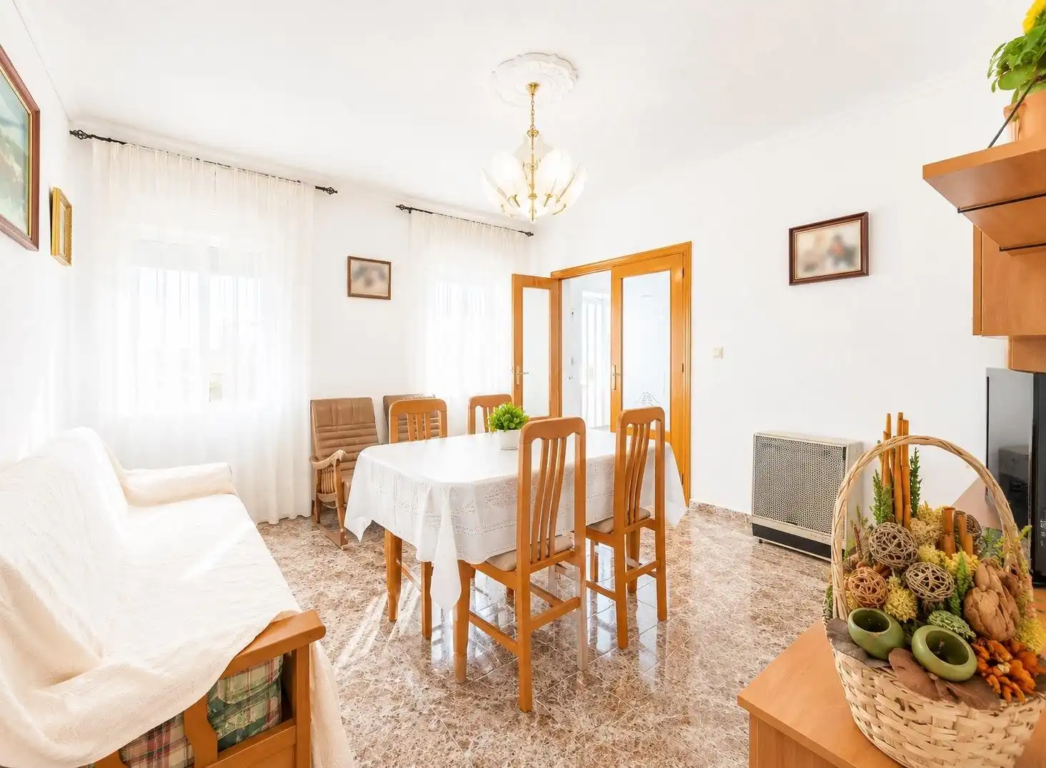 Dining room of Flat for sale in Guadix  with Private garden, Storage room and Furnished