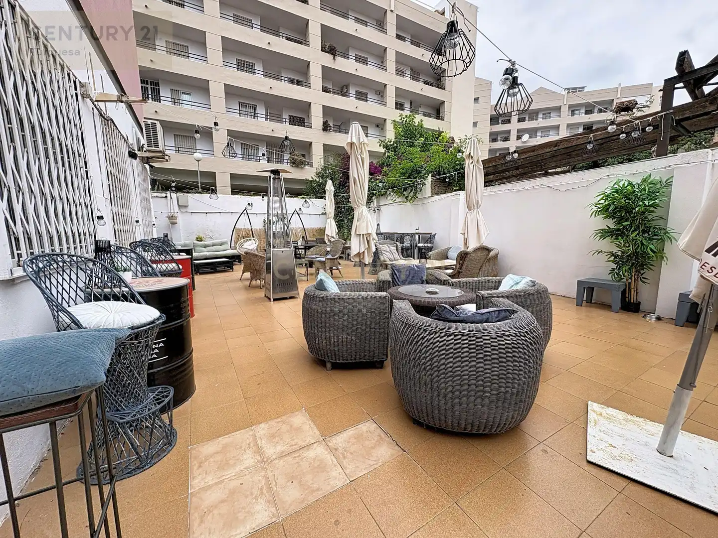 Terrace of Commercial properties for transfer in Benalmádena  with Air Conditioner