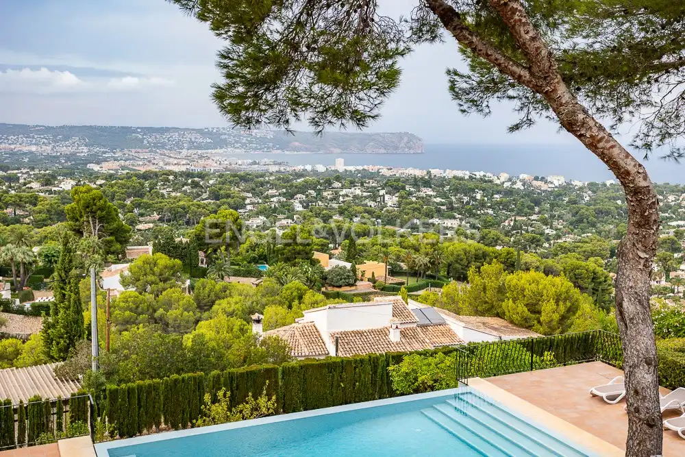 Vista exterior de Finca rústica en venda en Jávea / Xàbia amb Calefacció, Jardí privat i Piscina