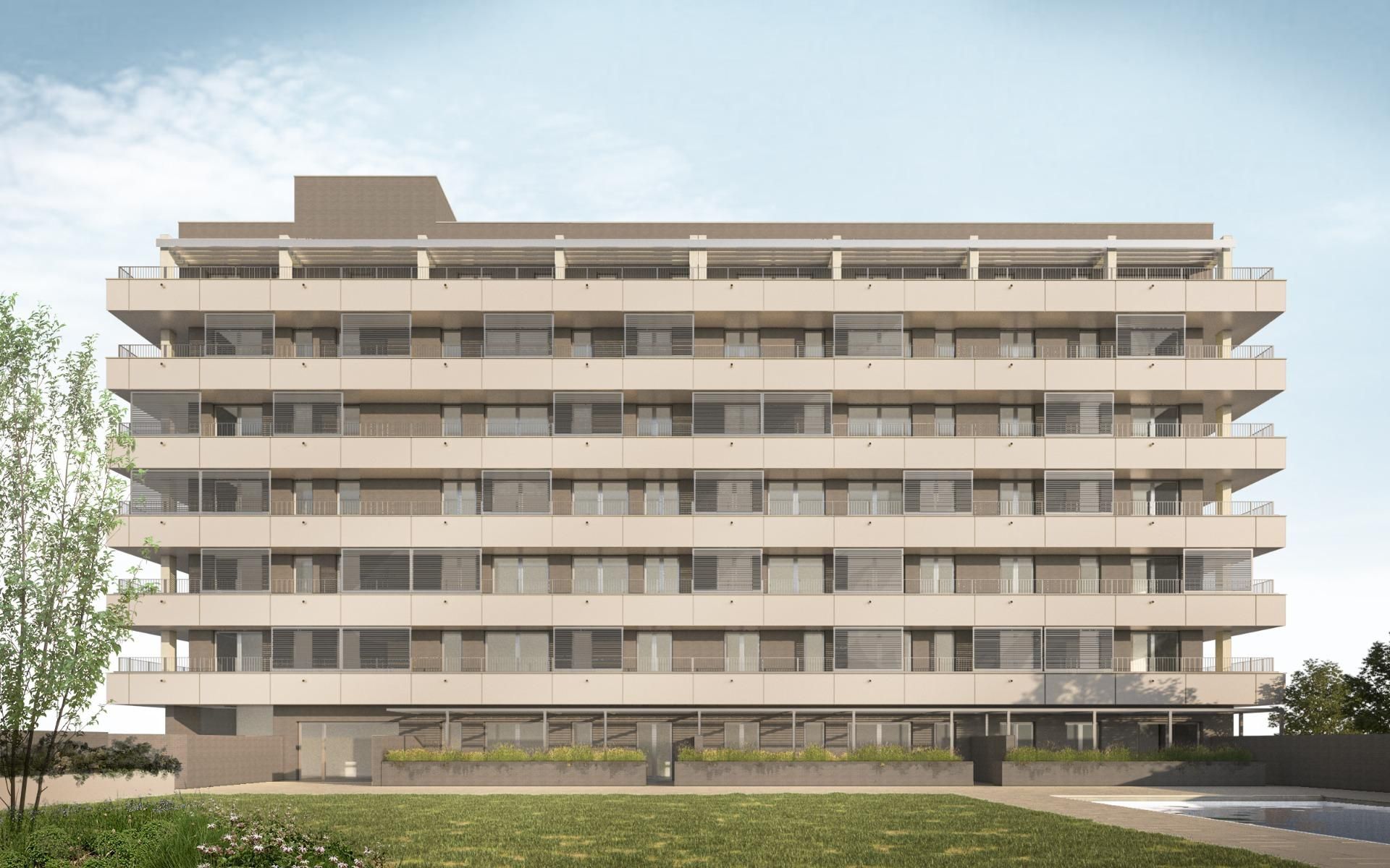 Exterior view of Flat for sale in Vallirana  with Air Conditioner, Heating and Private garden