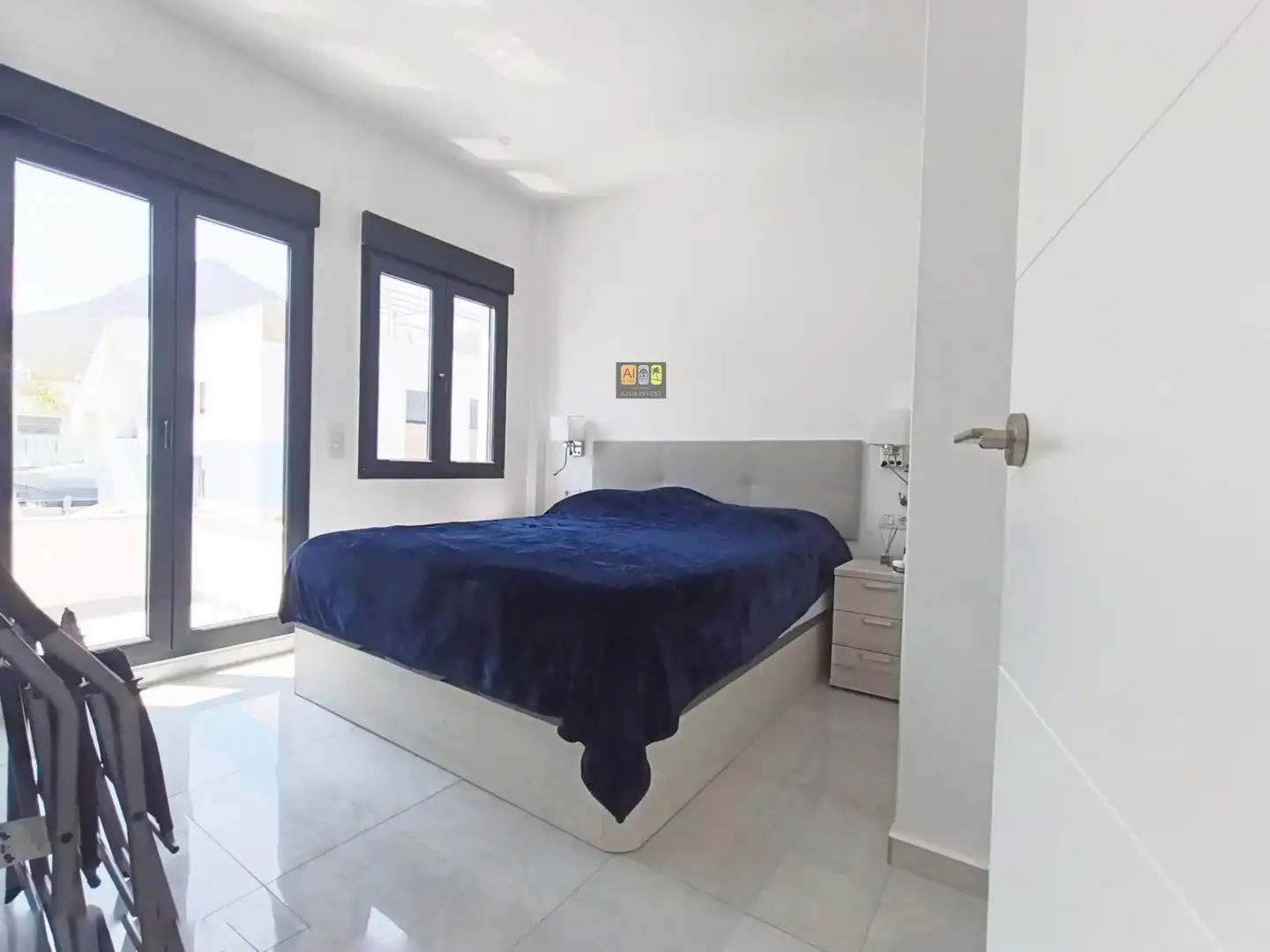 Dormitori de Casa adosada de lloguer en Polop amb Aire condicionat, Calefacció i Jardí privat