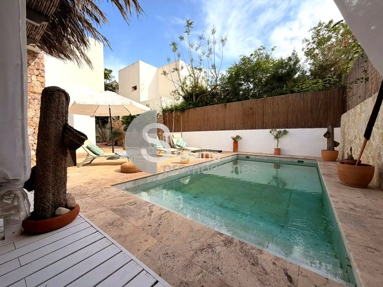 Swimming pool of Detached homes for rent in Níjar  with Air Conditioner, Heating and Private garden