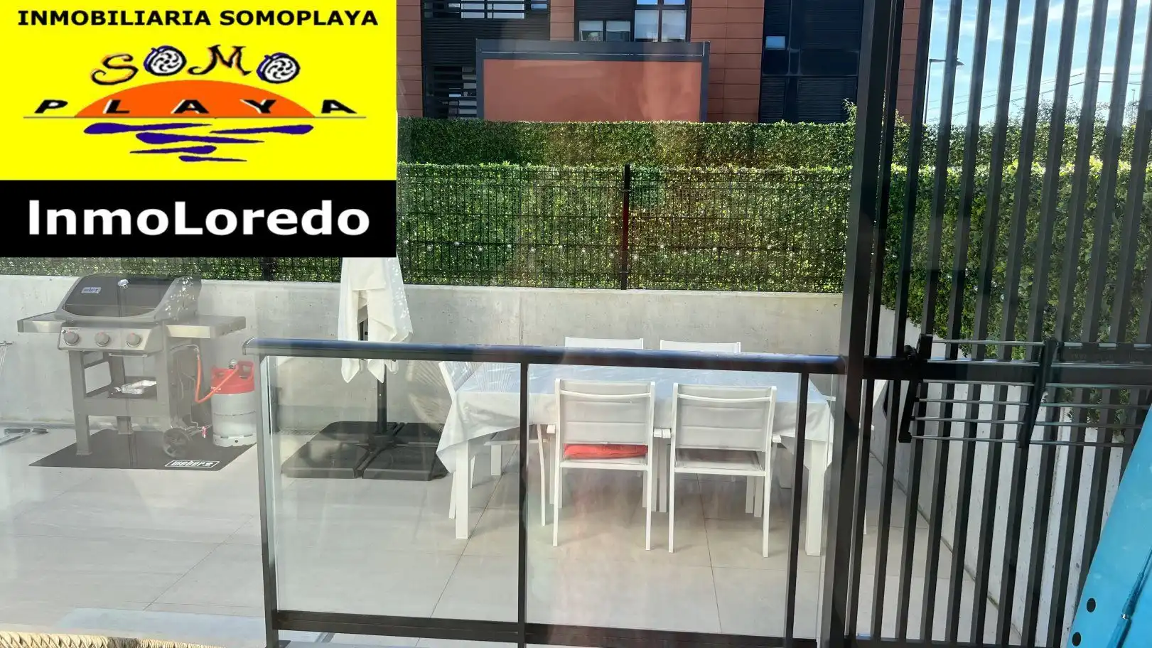 Terrasse von Wohnung zum Verkauf in Ribamontán al Mar mit Heizung, Privatgarten und Abstellraum