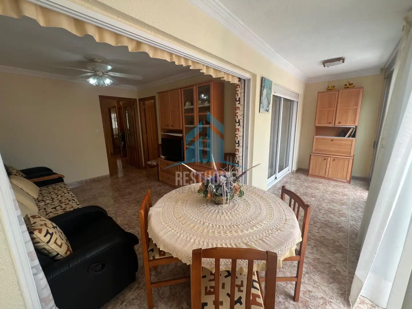 Dining room of Flat for sale in Cullera  with Storage room and Furnished