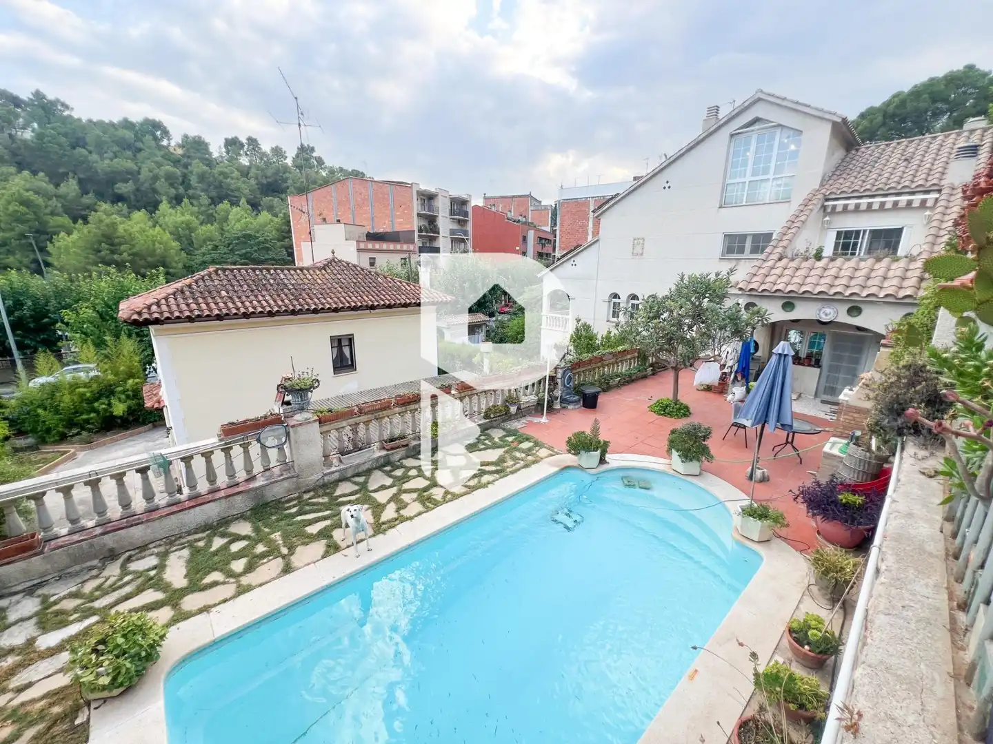 Vista exterior de Casa o chalet en venta en Vallirana con Calefacción, Jardín privado y Terraza
