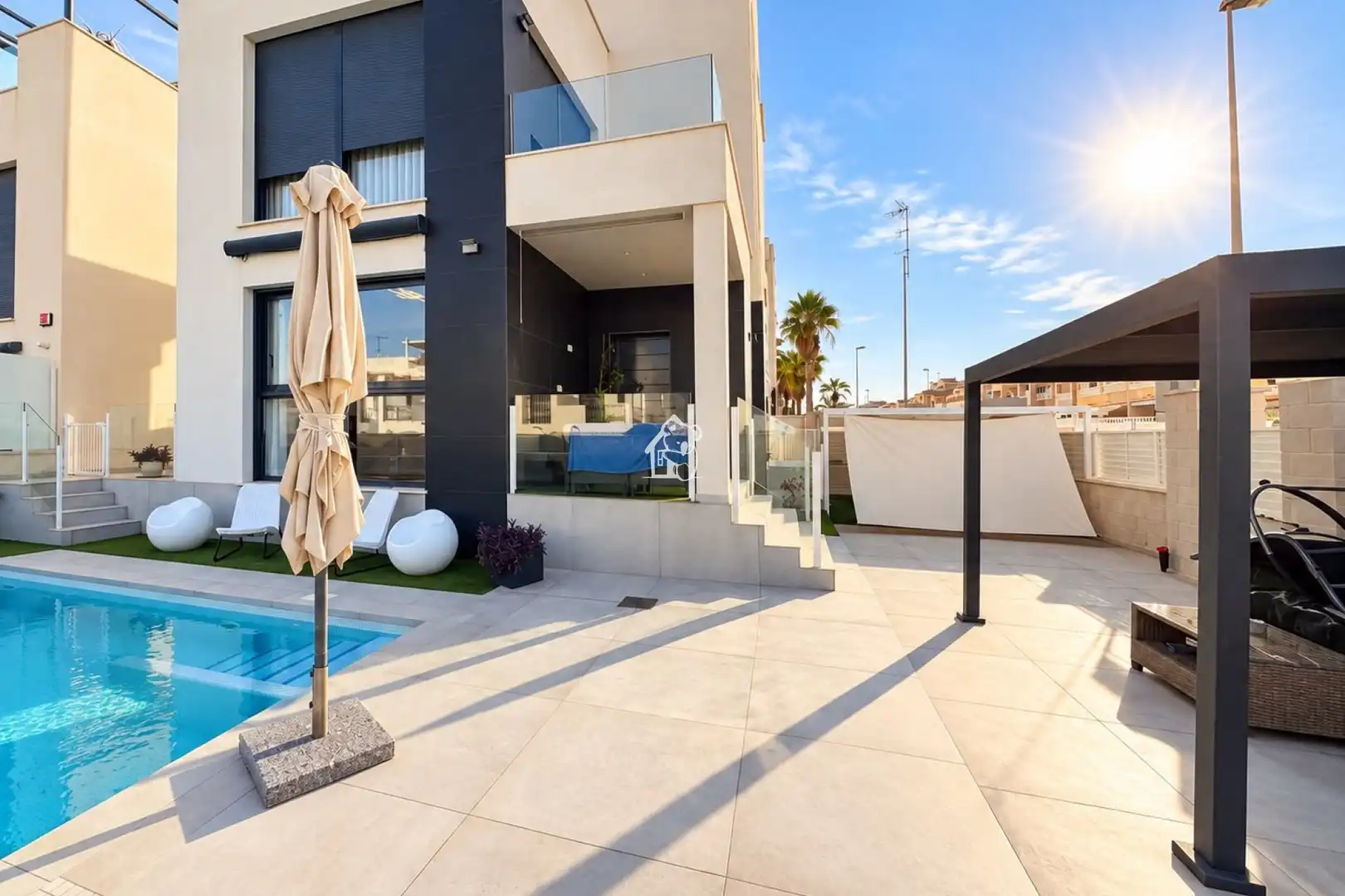 Terrace of Houses for rent in Orihuela  with Air Conditioner, Private garden and Terrace