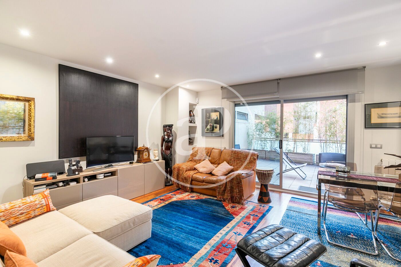 Living room of Flat for sale in  Barcelona Capital  with Air Conditioner, Heating and Terrace