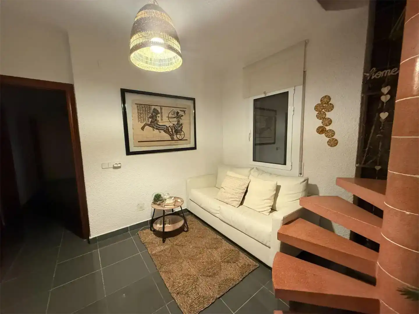 Sala d'estar de Pis de lloguer en Aiguamúrcia amb Jardí privat, Traster i Piscina