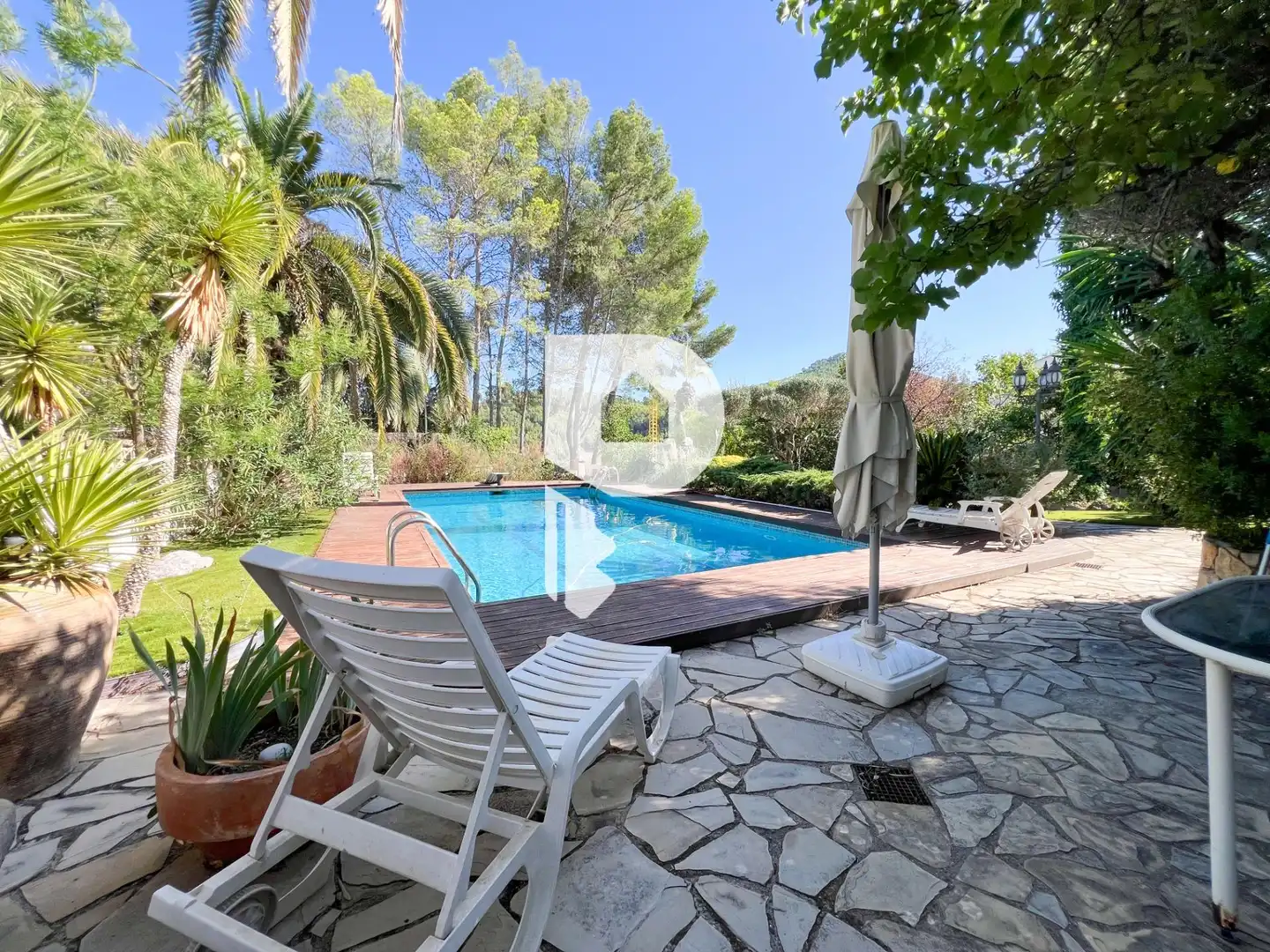 Jardí de Casa o xalet en venda en Vallirana amb Calefacció, Jardí privat i Terrassa