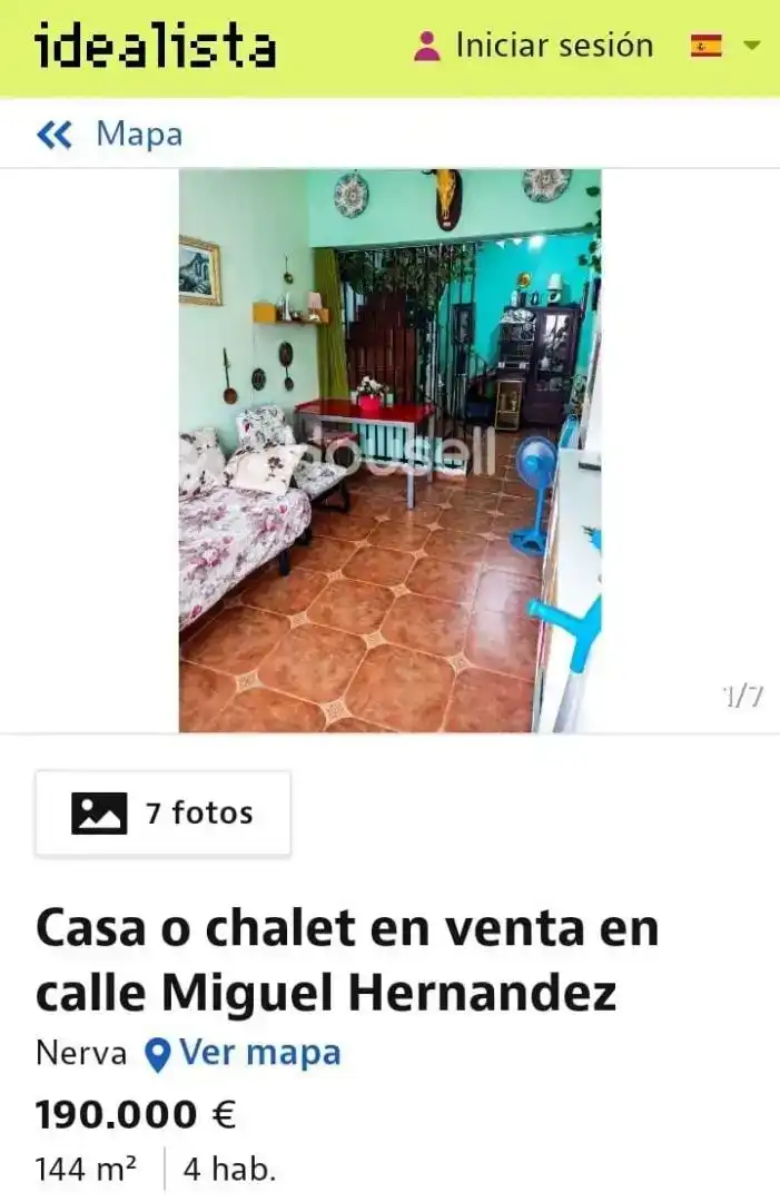 Vista exterior de Casa o xalet en venda en Nerva, Huelva