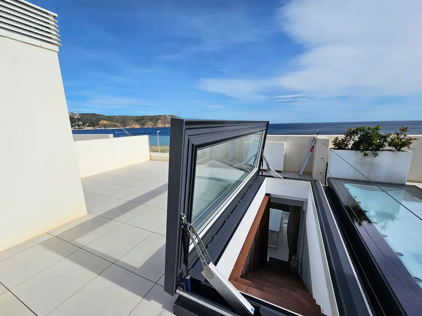 Terraza de Ático de alquiler en Jávea / Xàbia con Aire acondicionado, Calefacción y Jardín privado