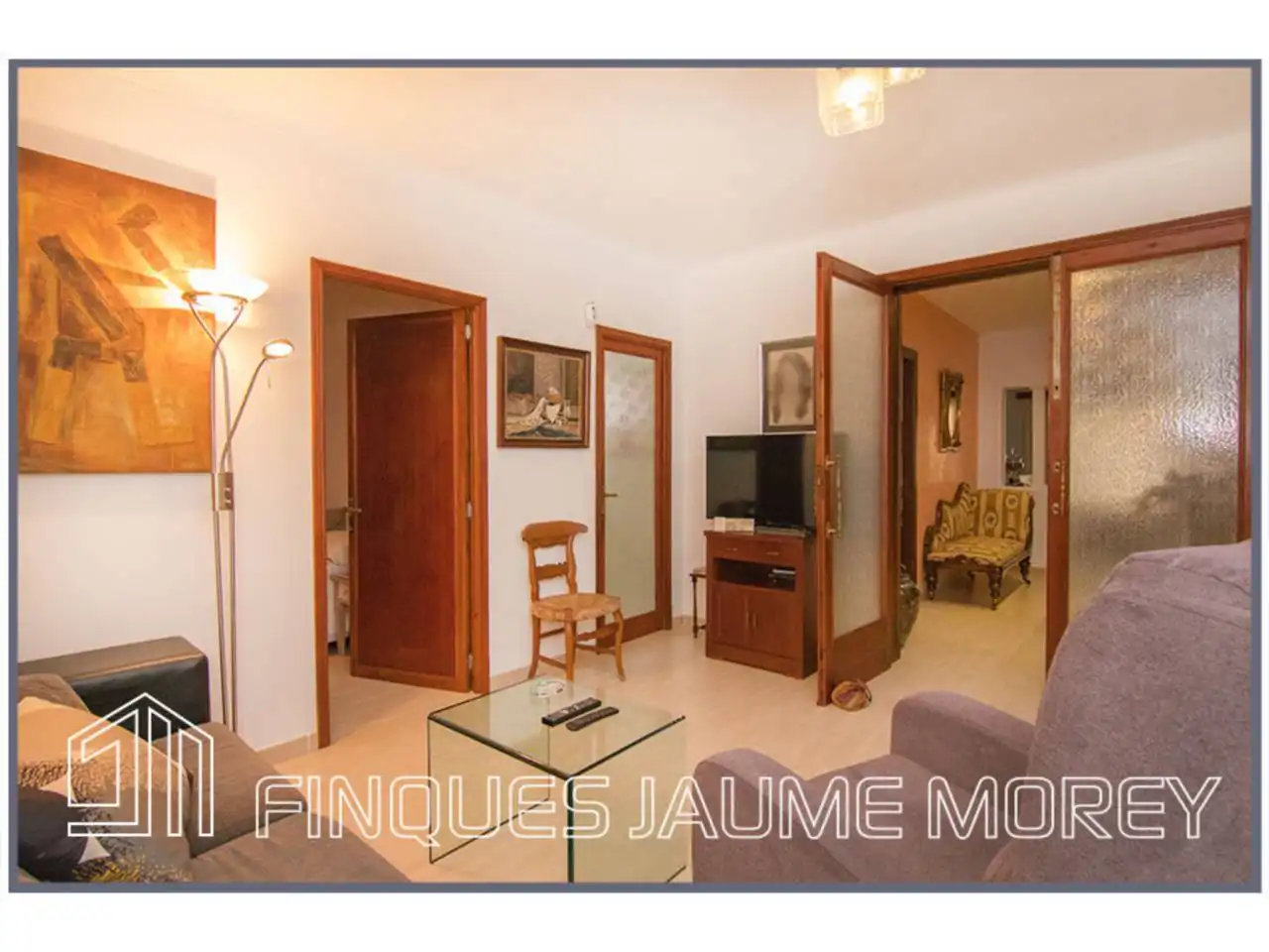 Sala d'estar de Casa o xalet en venda en Lloseta amb Aire condicionat, Jardí privat i Terrassa
