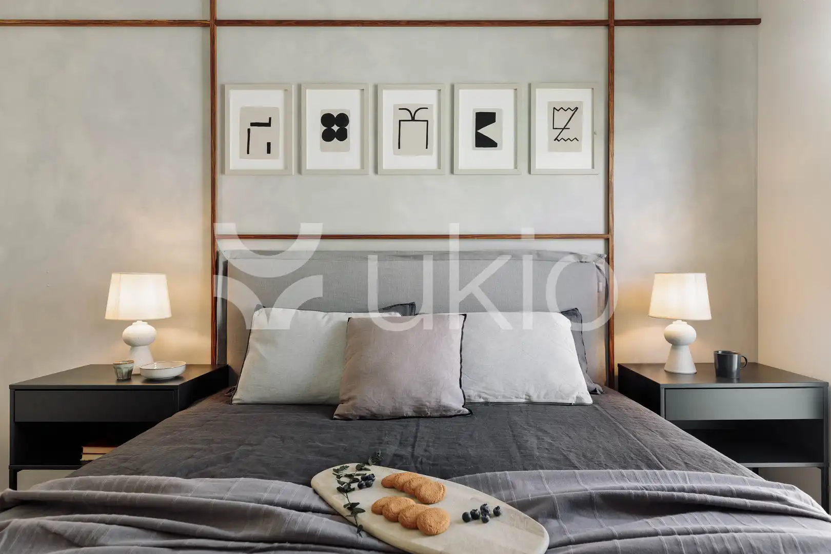 Schlafzimmer von Wohnungen zur Miete in Barcelona mit Klimaanlage, Heizung und Terrasse